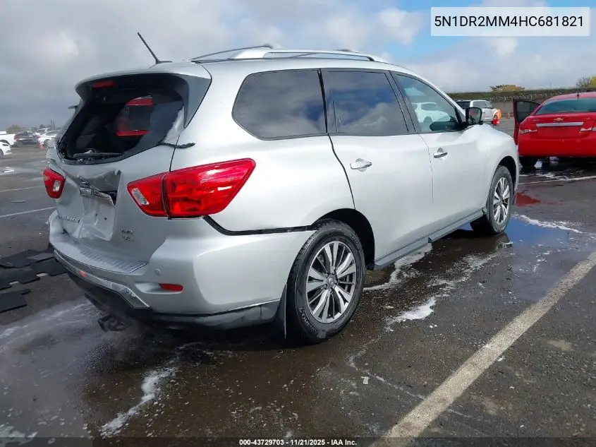 5N1DR2MM4HC681821 2017 Nissan Pathfinder Sl