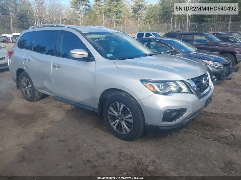 5N1DR2MM4HC640492 2017 Nissan Pathfinder S