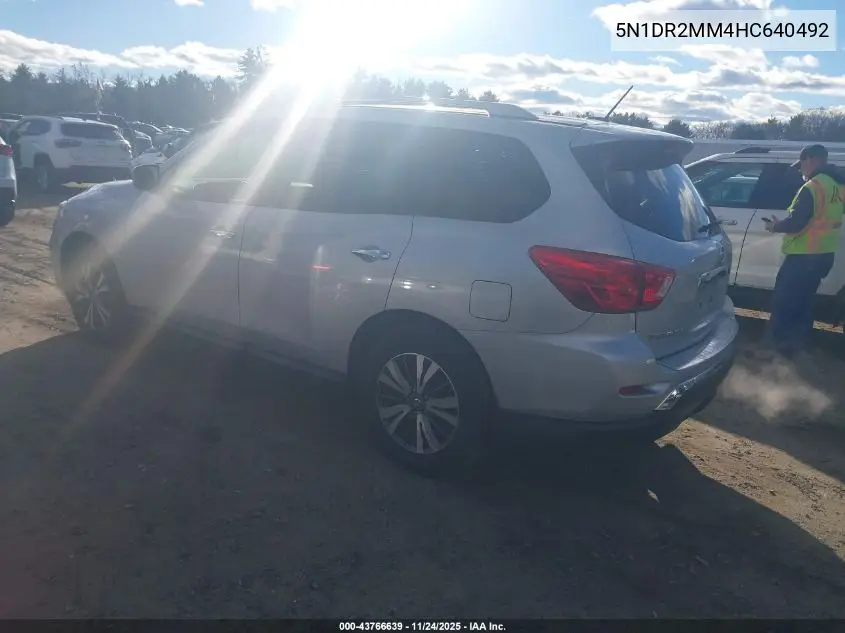 5N1DR2MM4HC640492 2017 Nissan Pathfinder S