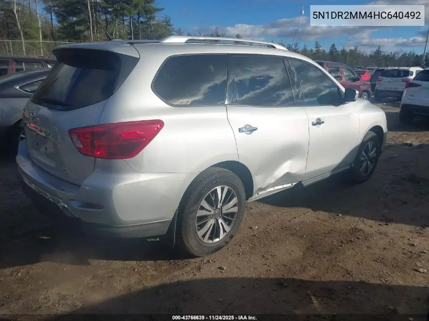 5N1DR2MM4HC640492 2017 Nissan Pathfinder S