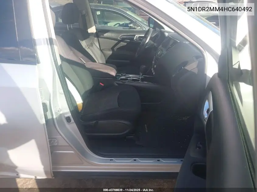 5N1DR2MM4HC640492 2017 Nissan Pathfinder S
