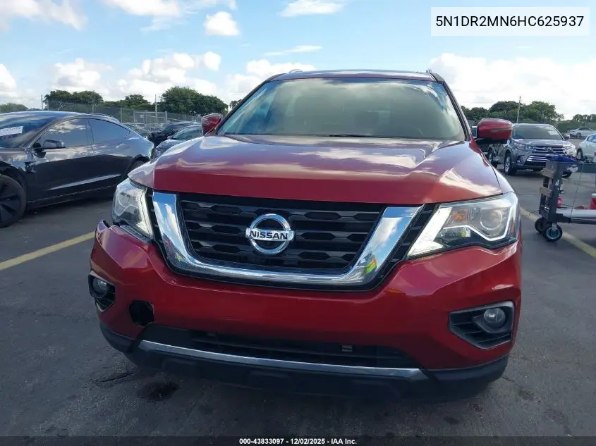 5N1DR2MN6HC625937 2017 Nissan Pathfinder S