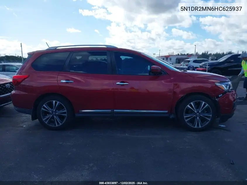 5N1DR2MN6HC625937 2017 Nissan Pathfinder S