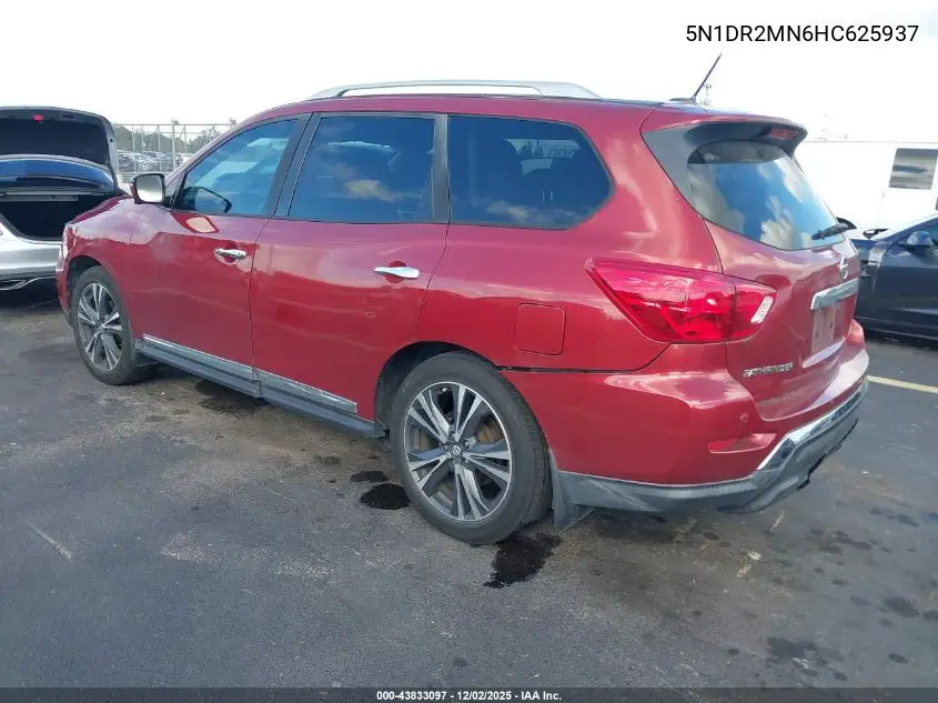 5N1DR2MN6HC625937 2017 Nissan Pathfinder S