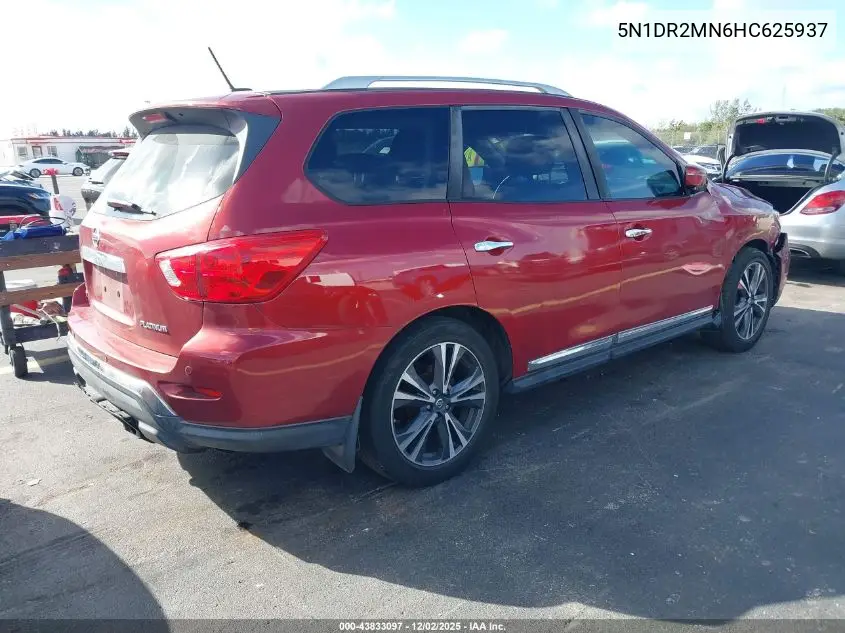 5N1DR2MN6HC625937 2017 Nissan Pathfinder S