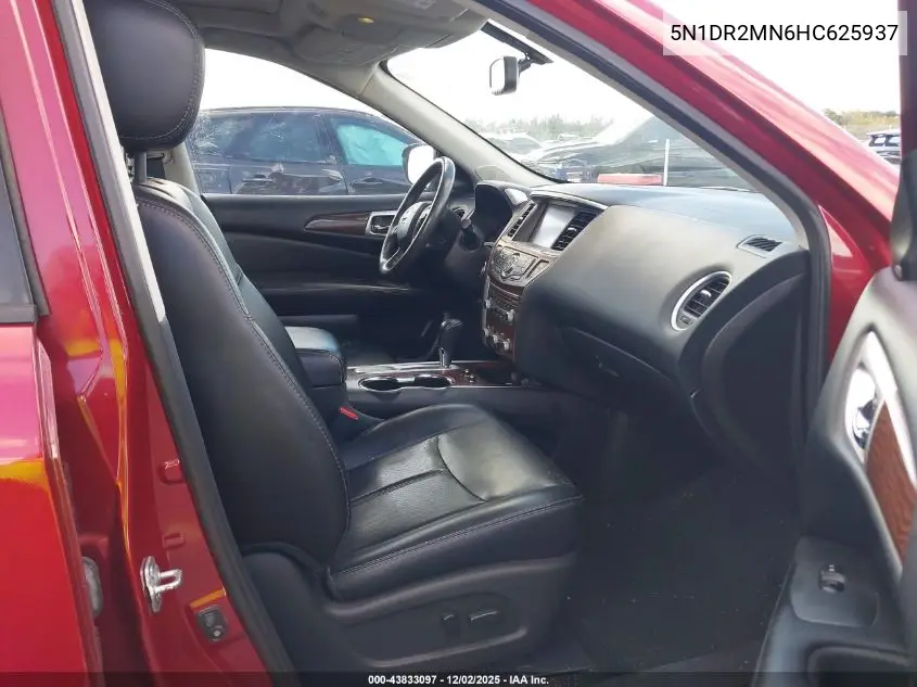 5N1DR2MN6HC625937 2017 Nissan Pathfinder S