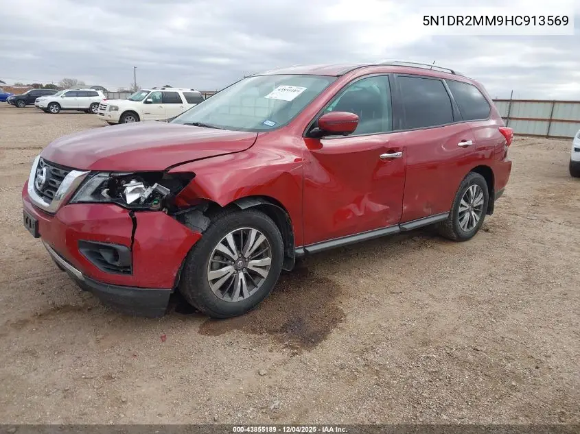5N1DR2MM9HC913569 2017 Nissan Pathfinder Sl