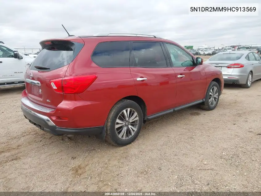 5N1DR2MM9HC913569 2017 Nissan Pathfinder Sl