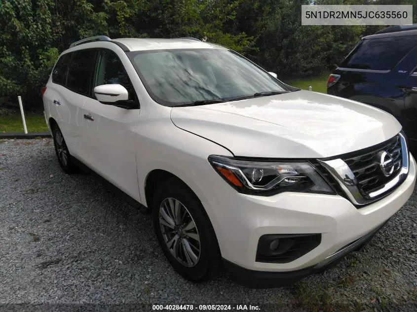 2018 Nissan Pathfinder VIN: 5N1DR2MN5JC635560 Lot: 40284478