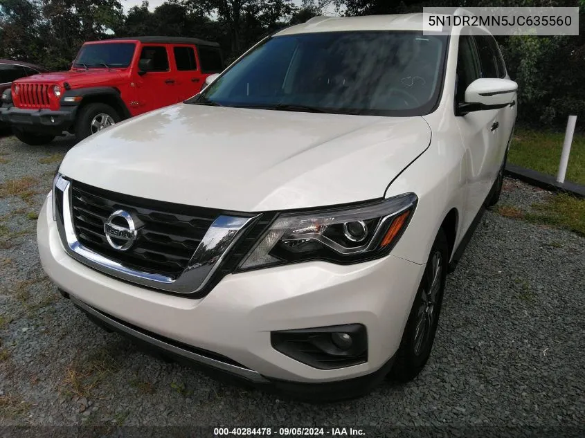 2018 Nissan Pathfinder VIN: 5N1DR2MN5JC635560 Lot: 40284478