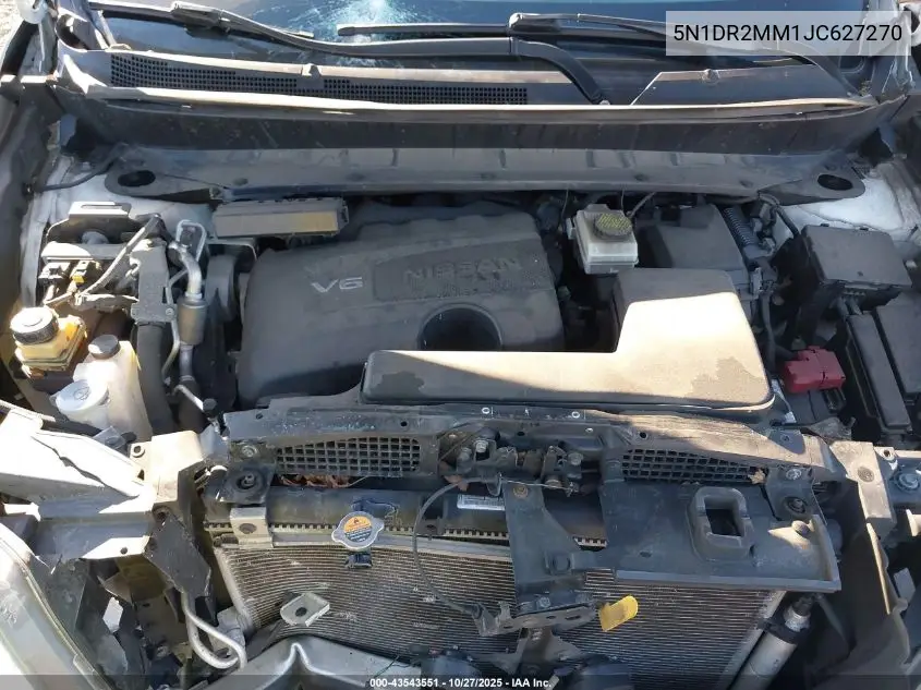 5N1DR2MM1JC627270 2018 Nissan Pathfinder Sv