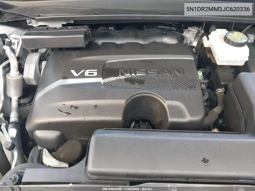 5N1DR2MM3JC620336 2018 Nissan Pathfinder Platinum