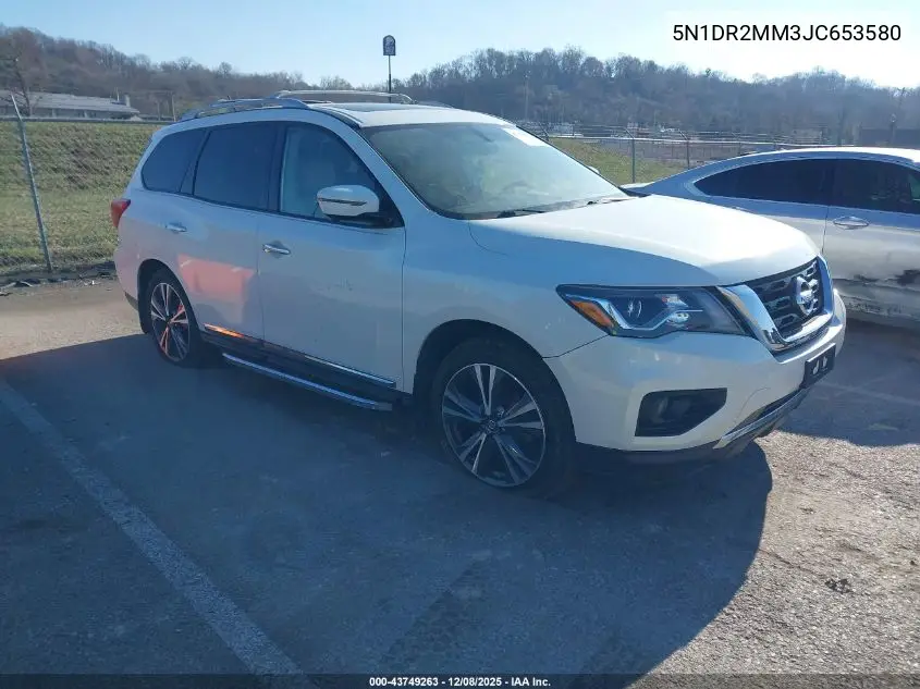 5N1DR2MM3JC653580 2018 Nissan Pathfinder Platinum