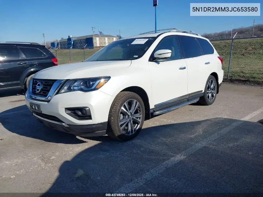 5N1DR2MM3JC653580 2018 Nissan Pathfinder Platinum