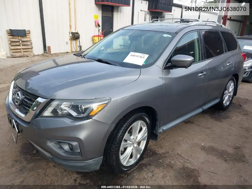 5N1DR2MN3JC638070 2018 Nissan Pathfinder Sl