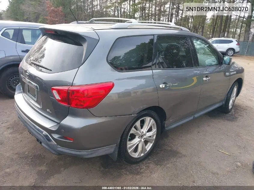 5N1DR2MN3JC638070 2018 Nissan Pathfinder Sl