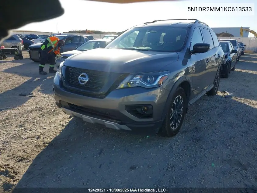 5N1DR2MM1KC613533 2019 Nissan Pathfinder Sv