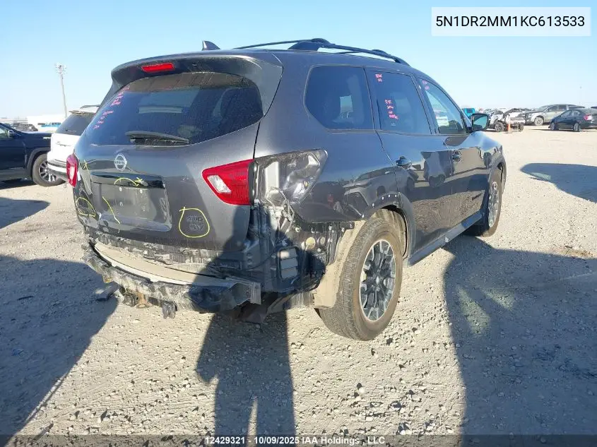5N1DR2MM1KC613533 2019 Nissan Pathfinder Sv