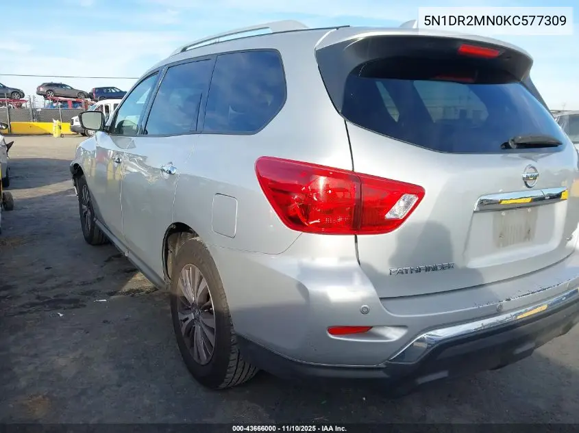 5N1DR2MN0KC577309 2019 Nissan Pathfinder Sv