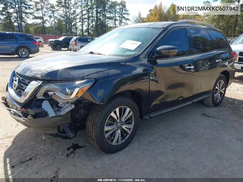 5N1DR2MMXKC607942 2019 Nissan Pathfinder Sl
