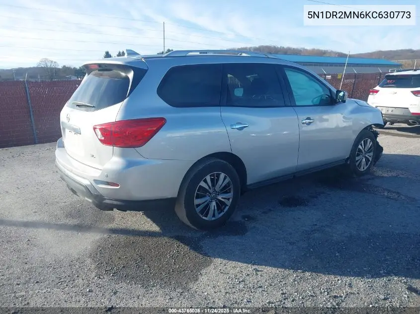 5N1DR2MN6KC630773 2019 Nissan Pathfinder Sl