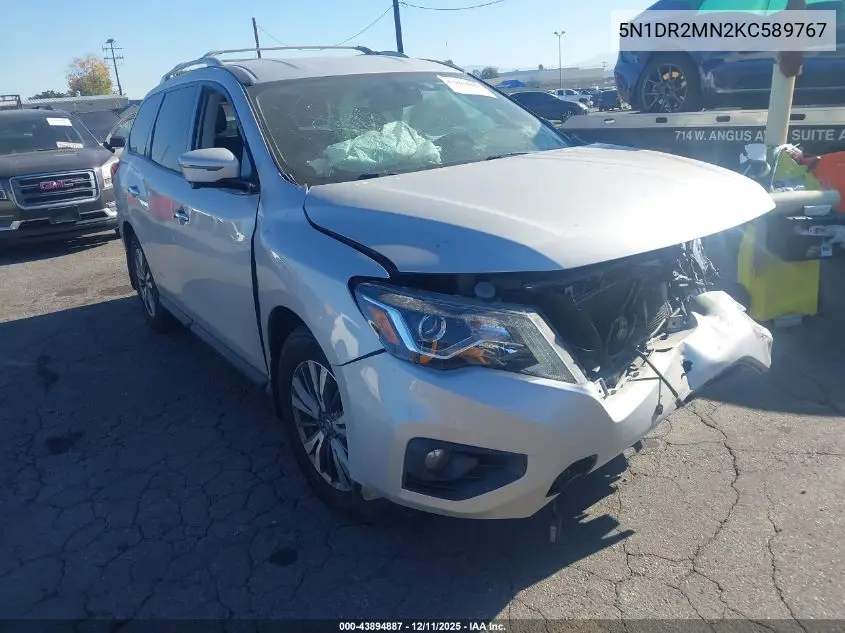 5N1DR2MN2KC589767 2019 Nissan Pathfinder Sl