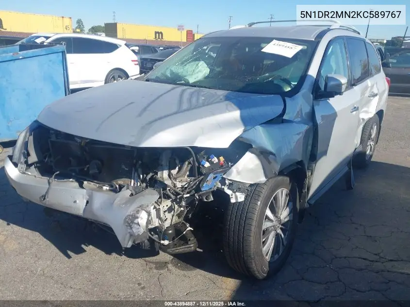 5N1DR2MN2KC589767 2019 Nissan Pathfinder Sl