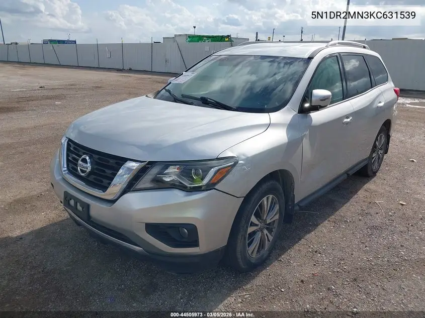5N1DR2MN3KC631539 2019 Nissan Pathfinder Sv
