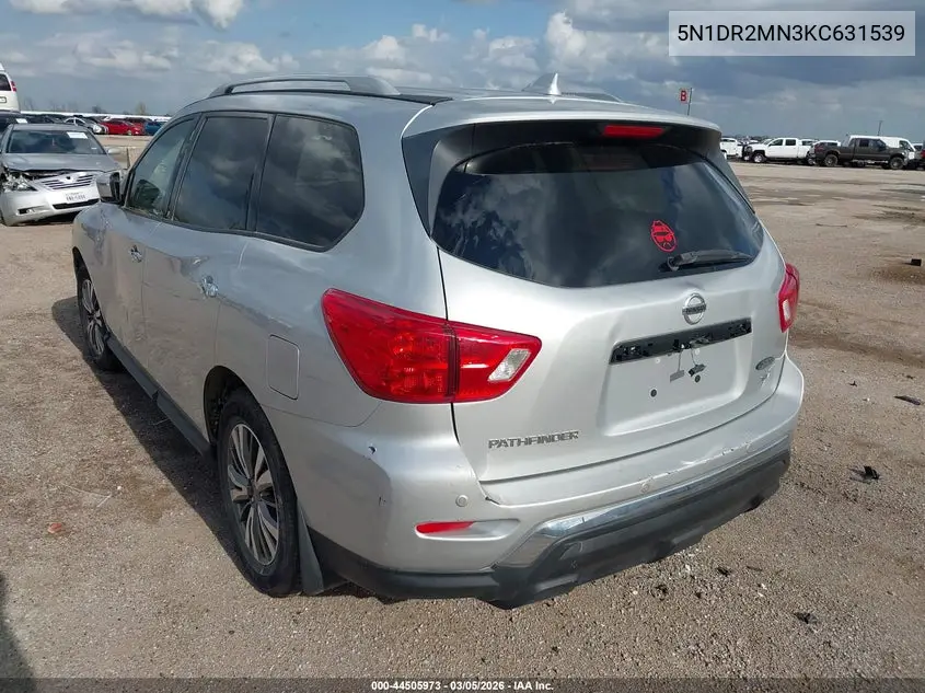 5N1DR2MN3KC631539 2019 Nissan Pathfinder Sv