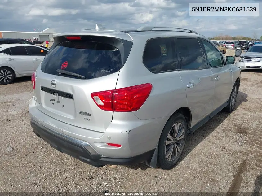 5N1DR2MN3KC631539 2019 Nissan Pathfinder Sv