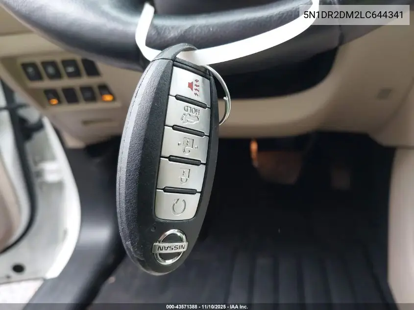 5N1DR2DM2LC644341 2020 Nissan Pathfinder Platinum 4Wd