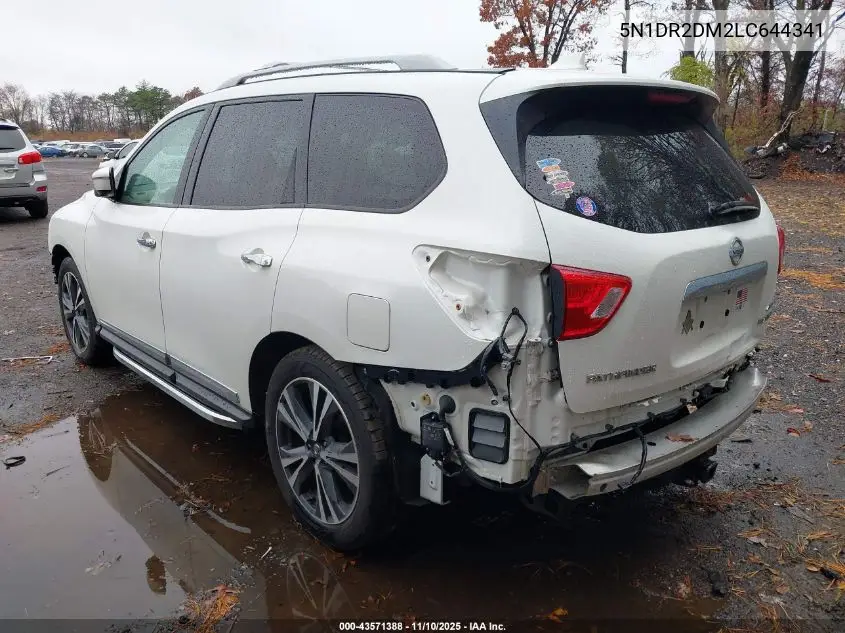 5N1DR2DM2LC644341 2020 Nissan Pathfinder Platinum 4Wd