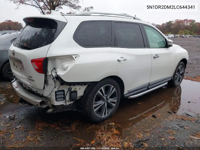 5N1DR2DM2LC644341 2020 Nissan Pathfinder Platinum 4Wd