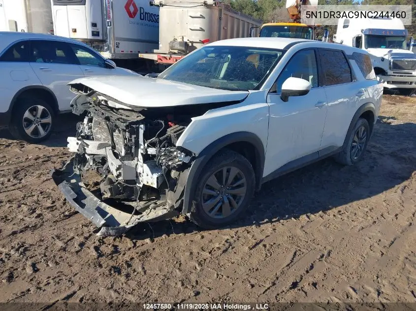 5N1DR3AC9NC244460 2022 Nissan Pathfinder S