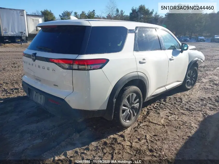 5N1DR3AC9NC244460 2022 Nissan Pathfinder S