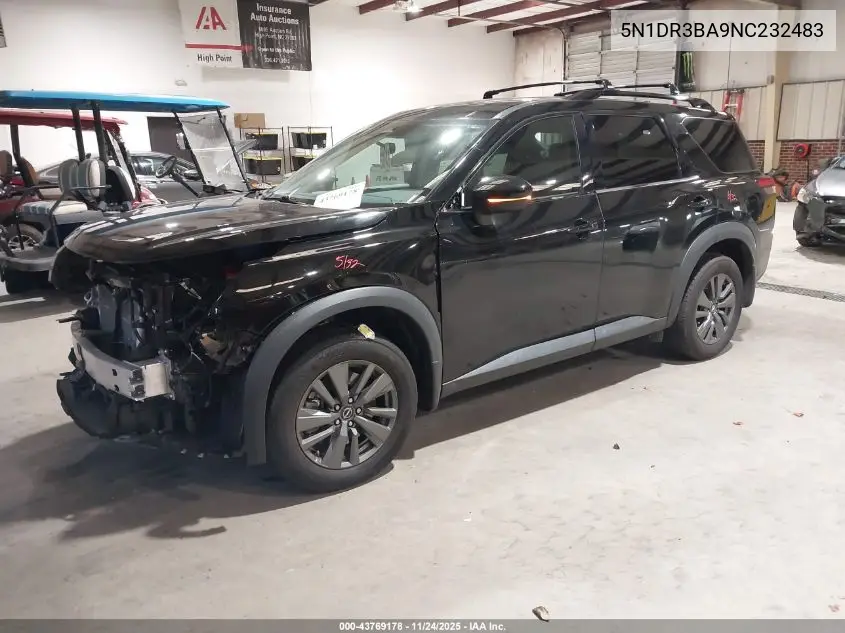 5N1DR3BA9NC232483 2022 Nissan Pathfinder Sv 2Wd