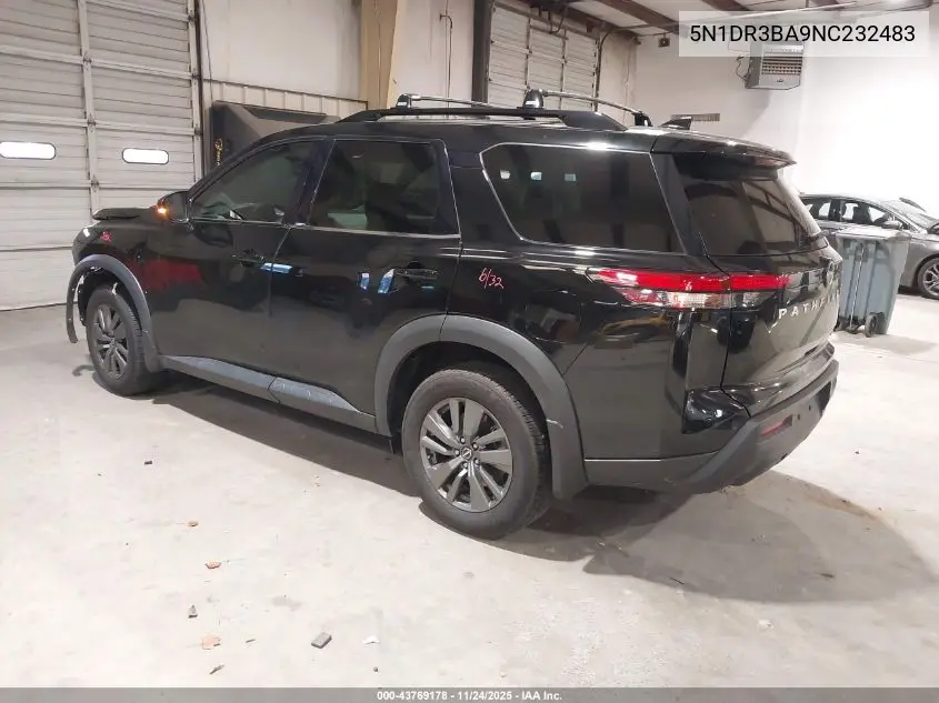 5N1DR3BA9NC232483 2022 Nissan Pathfinder Sv 2Wd