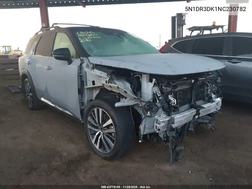 5N1DR3DK1NC230782 2022 Nissan Pathfinder Platinum 4Wd
