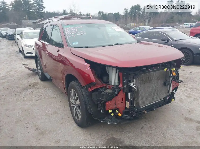 5N1DR3CC3NC222919 2022 Nissan Pathfinder Sl 4Wd