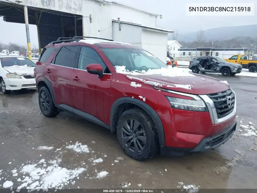 5N1DR3BC8NC215918 2022 Nissan Pathfinder Sv 4Wd