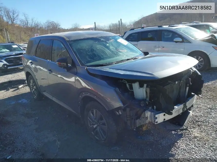 5N1DR3AA8RC218582 2024 Nissan Pathfinder S Fwd
