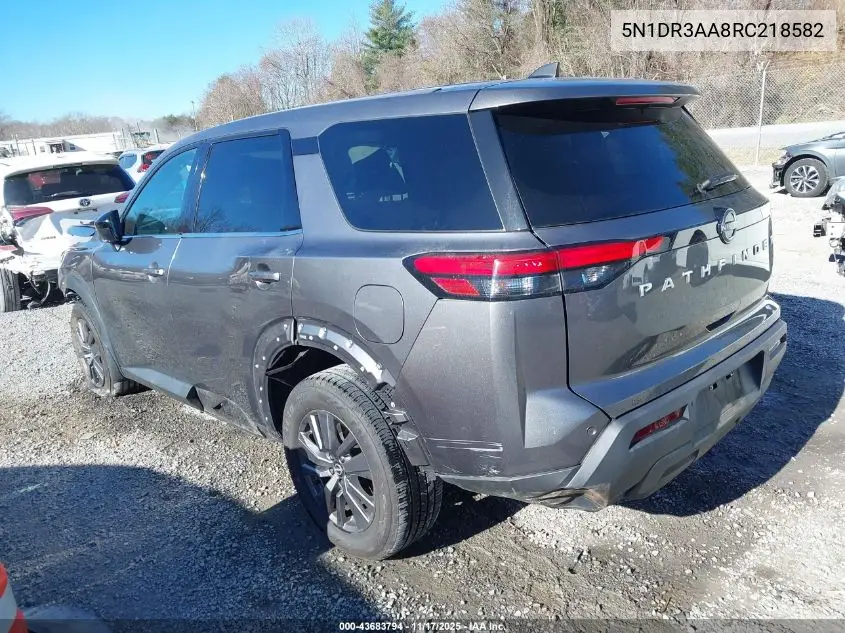5N1DR3AA8RC218582 2024 Nissan Pathfinder S Fwd