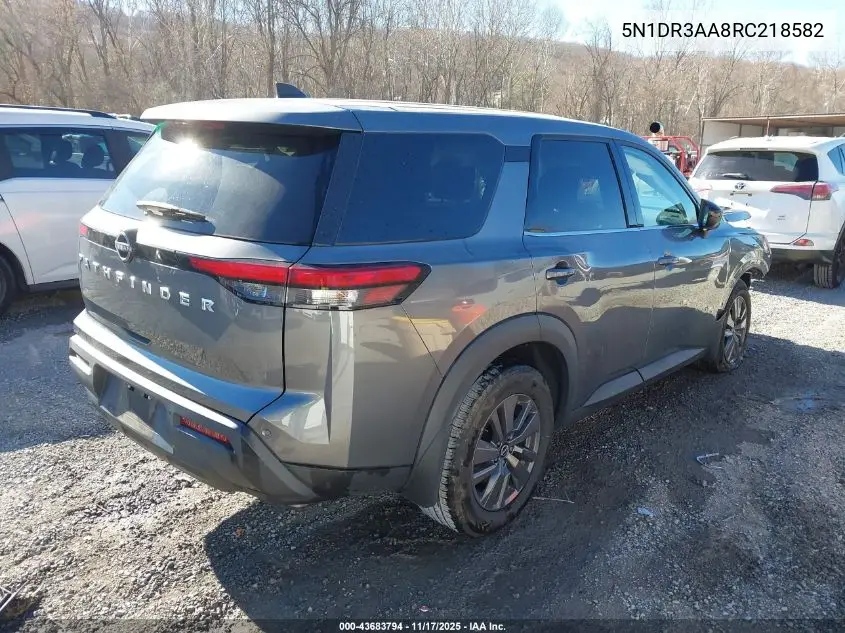 5N1DR3AA8RC218582 2024 Nissan Pathfinder S Fwd