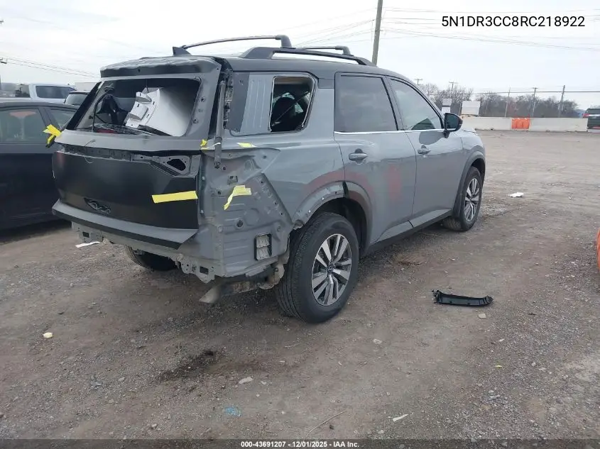 5N1DR3CC8RC218922 2024 Nissan Pathfinder Sl 4Wd