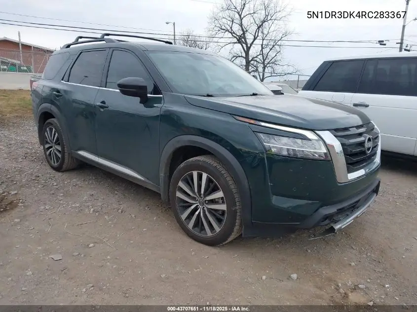 5N1DR3DK4RC283367 2024 Nissan Pathfinder Platinum 4Wd