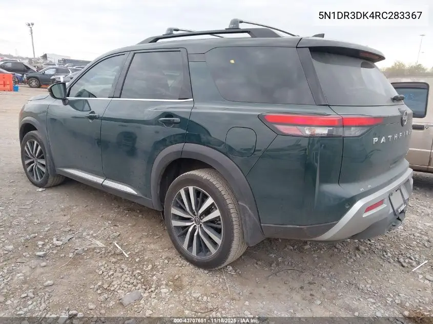 5N1DR3DK4RC283367 2024 Nissan Pathfinder Platinum 4Wd