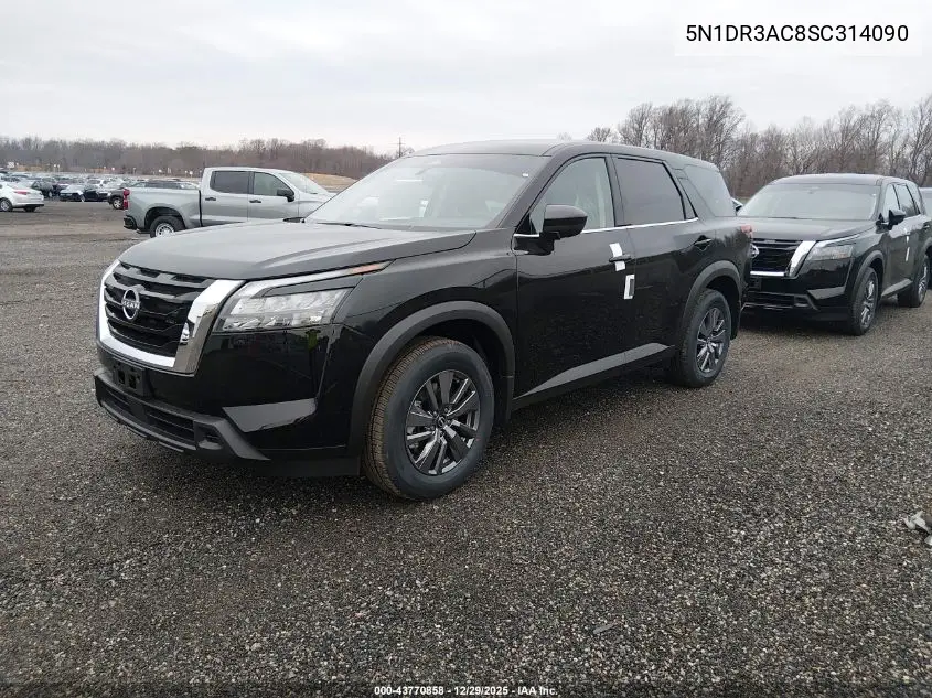 5N1DR3AC8SC314090 2025 Nissan Pathfinder S 4Wd