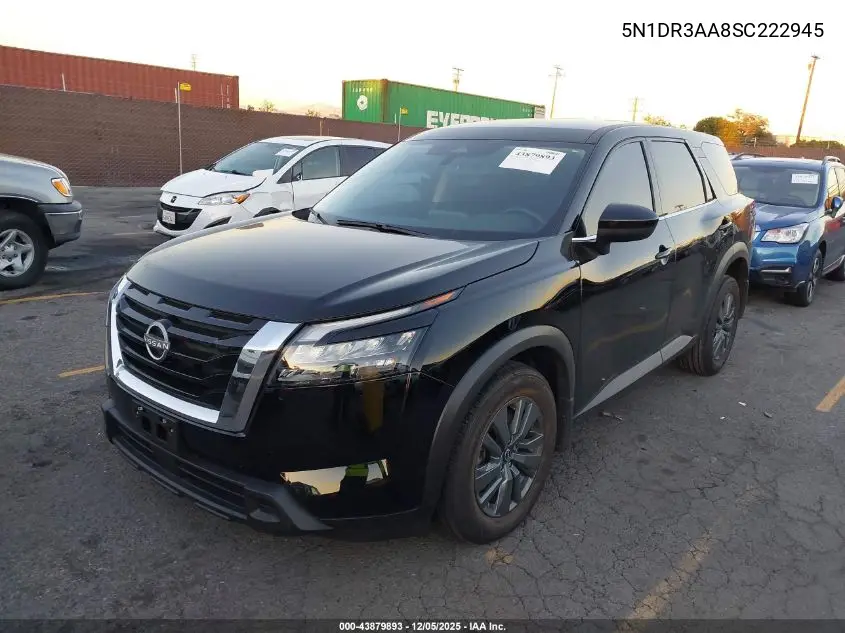 5N1DR3AA8SC222945 2025 Nissan Pathfinder S Fwd