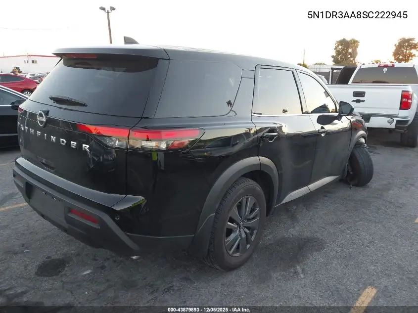 5N1DR3AA8SC222945 2025 Nissan Pathfinder S Fwd