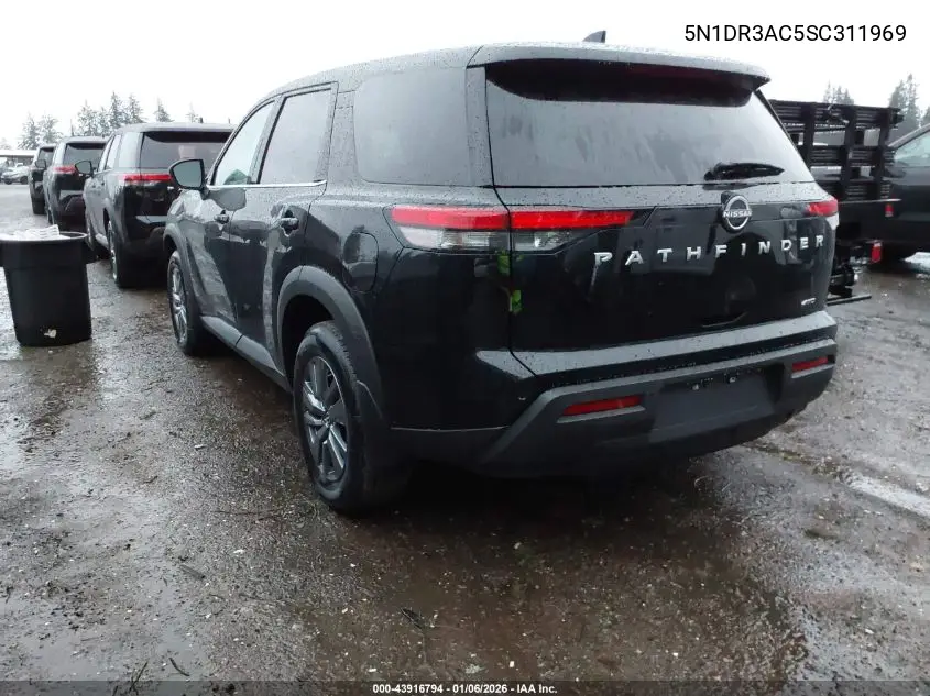 5N1DR3AC5SC311969 2025 Nissan Pathfinder S 4Wd